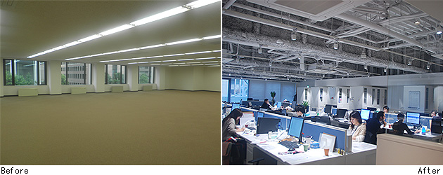 日本リート投資法人オフィス：執務室エリア