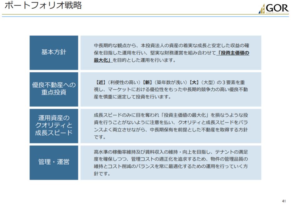 ジャパンリアルエステイト投資法人決算説明会拾い読み